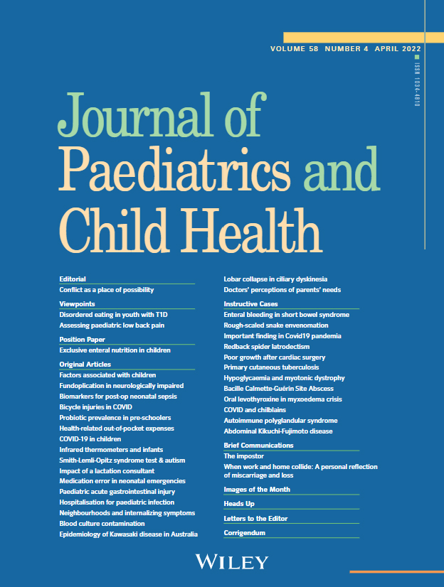 Journal of Paediatrics and Child Health