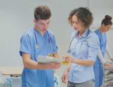 Doctors checking patient