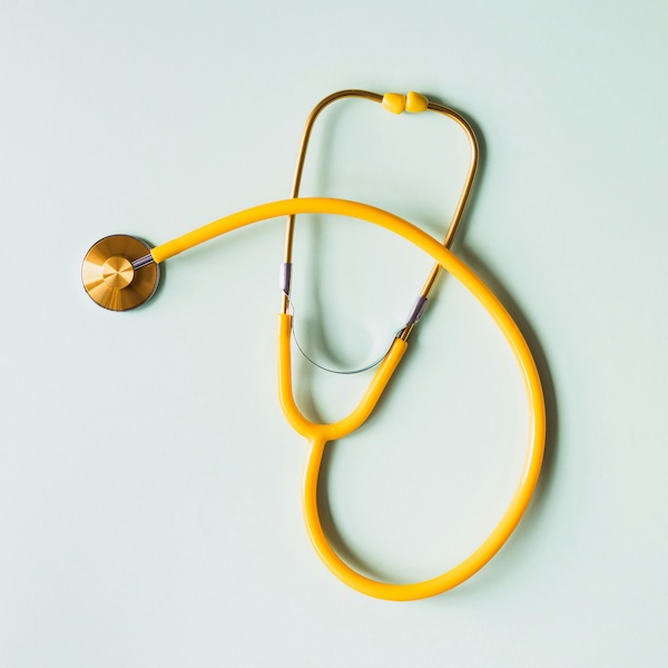 Yellow stethoscope